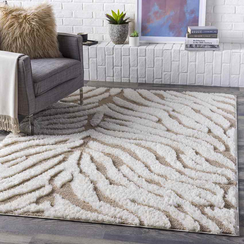 Hanenberg Modern Beige Area Rug