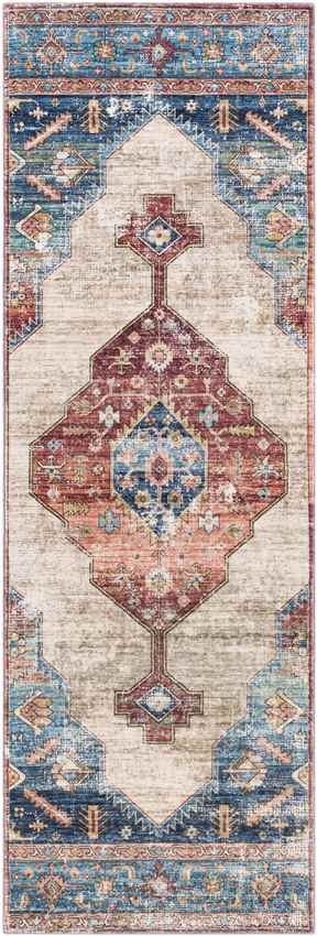 Heesch Traditional Navy Area Rug