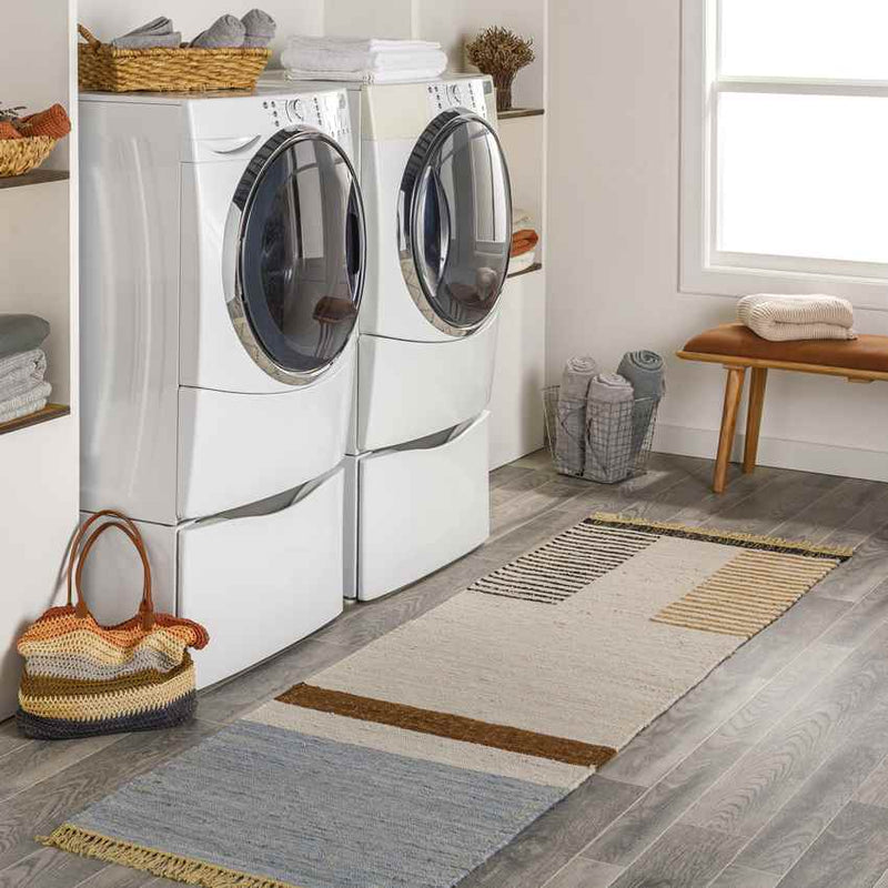 Hoekdries Modern Khaki Area Rug