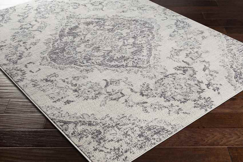 Brongerga Traditional Silver Gray Area Rug