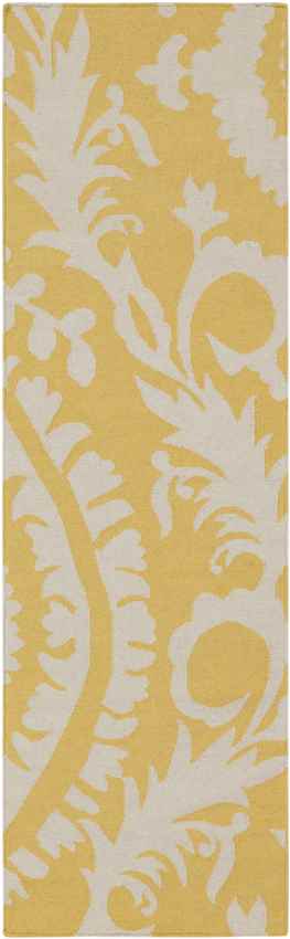 Kaarschot Traditional Yellow/Ivory Area Rug