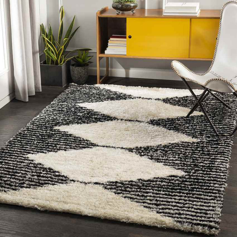 Kantje Modern Black Area Rug