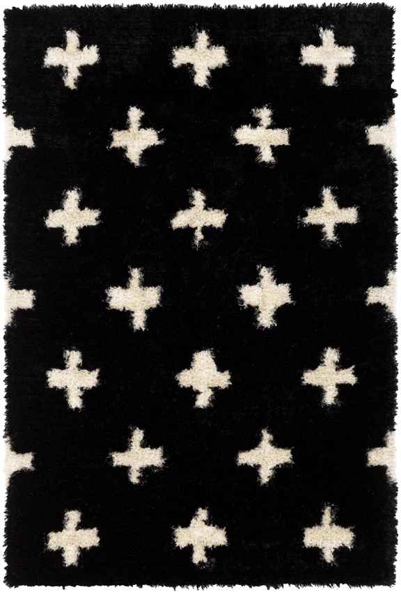 Kapeleind Modern Black Area Rug