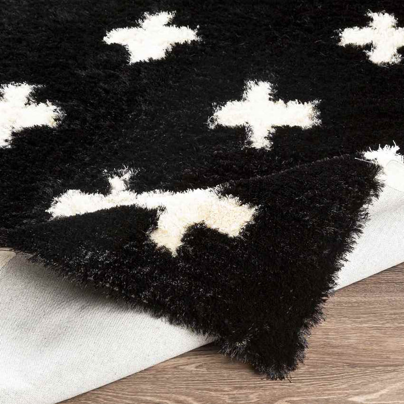 Kapeleind Modern Black Area Rug