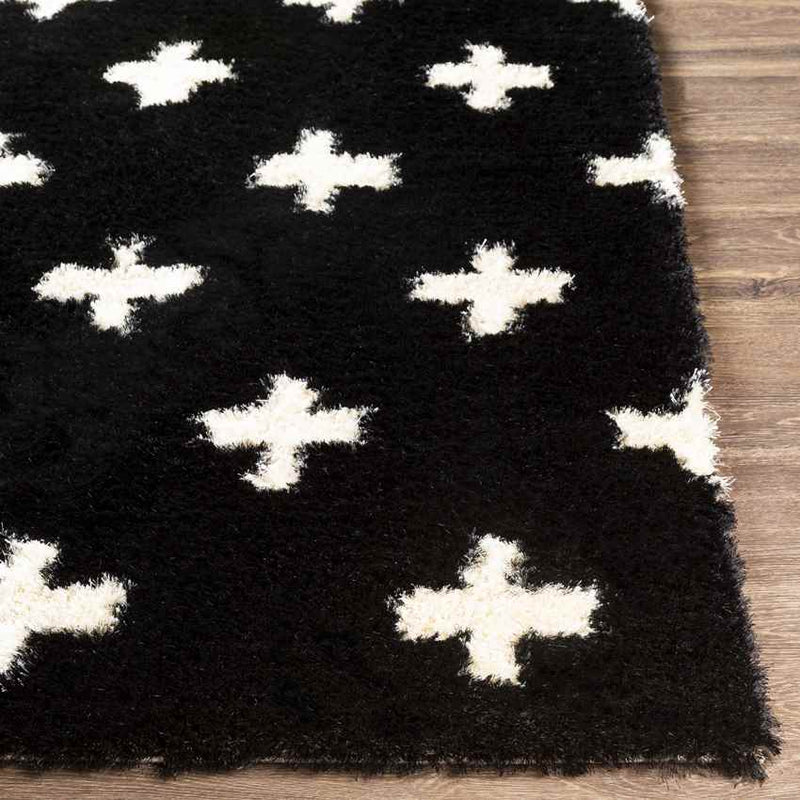 Kapeleind Modern Black Area Rug