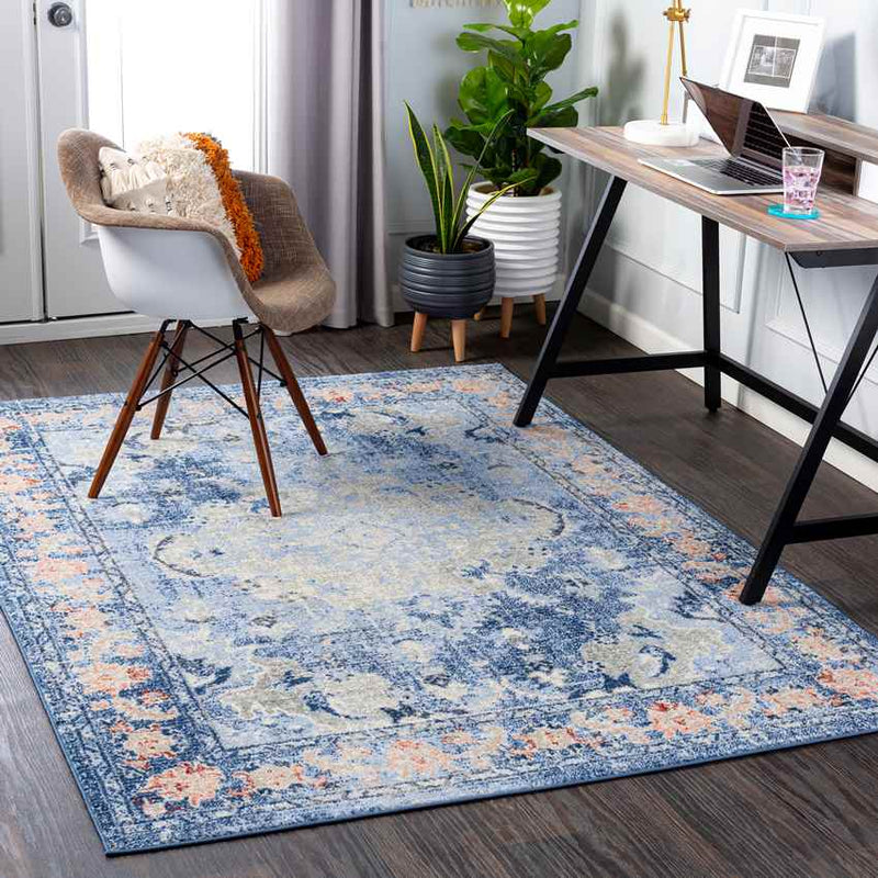 Kreijl Traditional Light Blue Area Rug