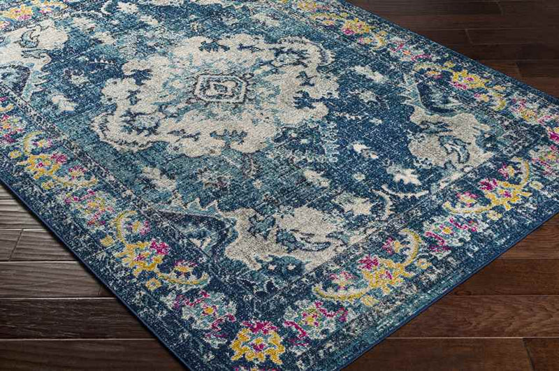 Kreijl Traditional Dark Blue Area Rug