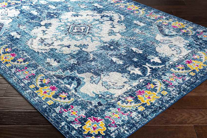 Kreijl Traditional Dark Blue Area Rug