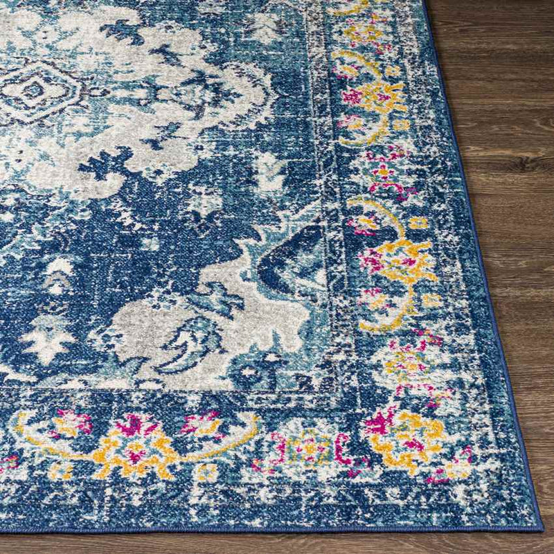 Kreijl Traditional Dark Blue Area Rug