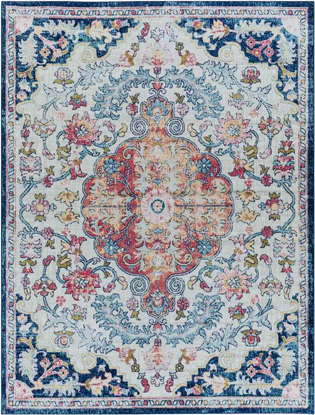 Kremselen Traditional Coral Area Rug