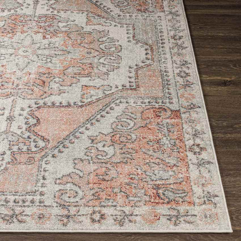 Kuivezand Traditional Orange Clay Area Rug