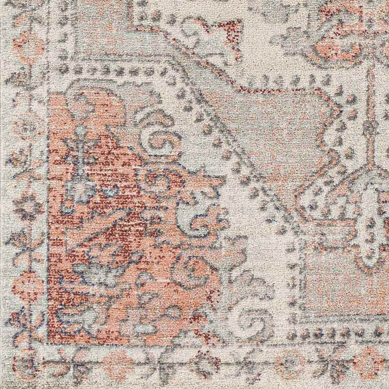 Kuivezand Traditional Orange Clay Area Rug