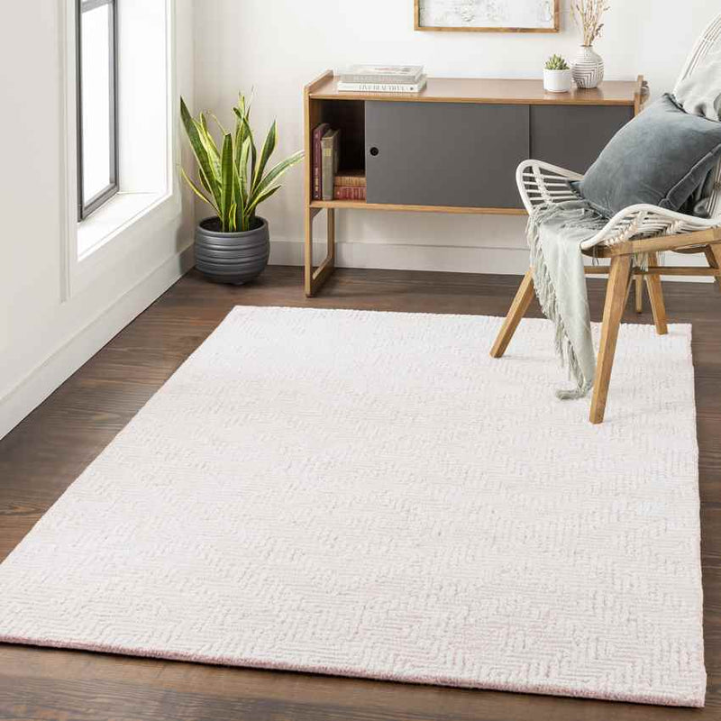 Ragaz Modern Dusty Pink Area Rug