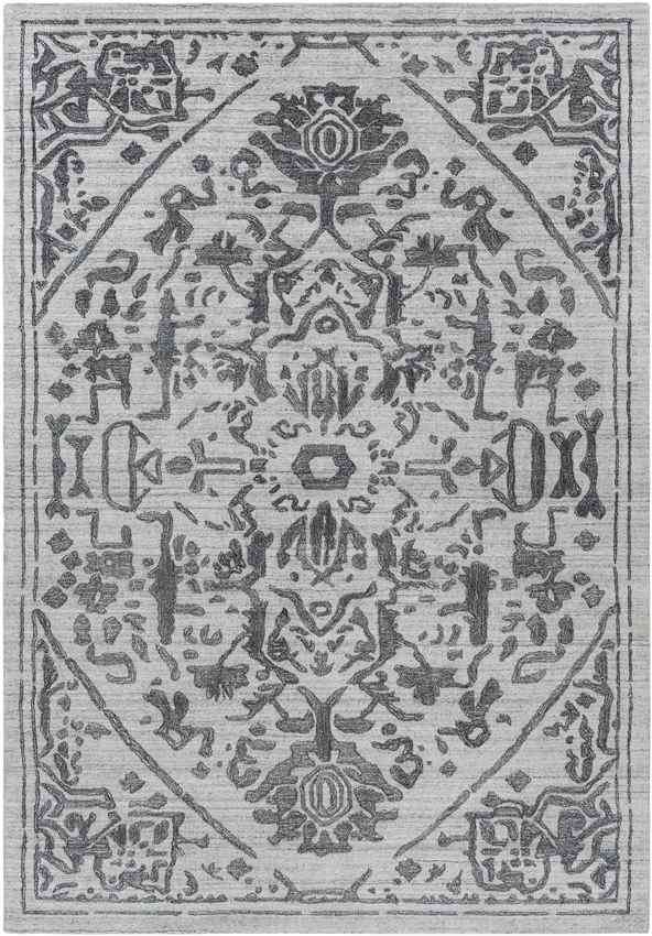 Lamperen Traditional Charcoal Area Rug