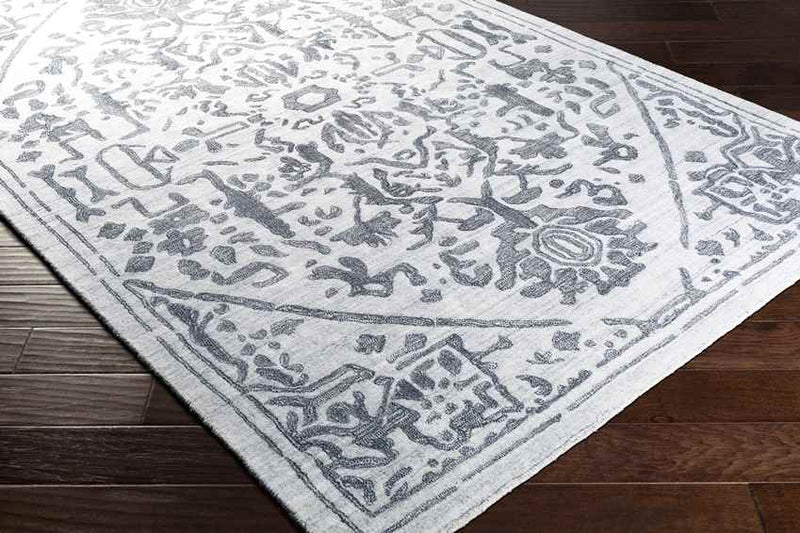 Lamperen Traditional Charcoal Area Rug