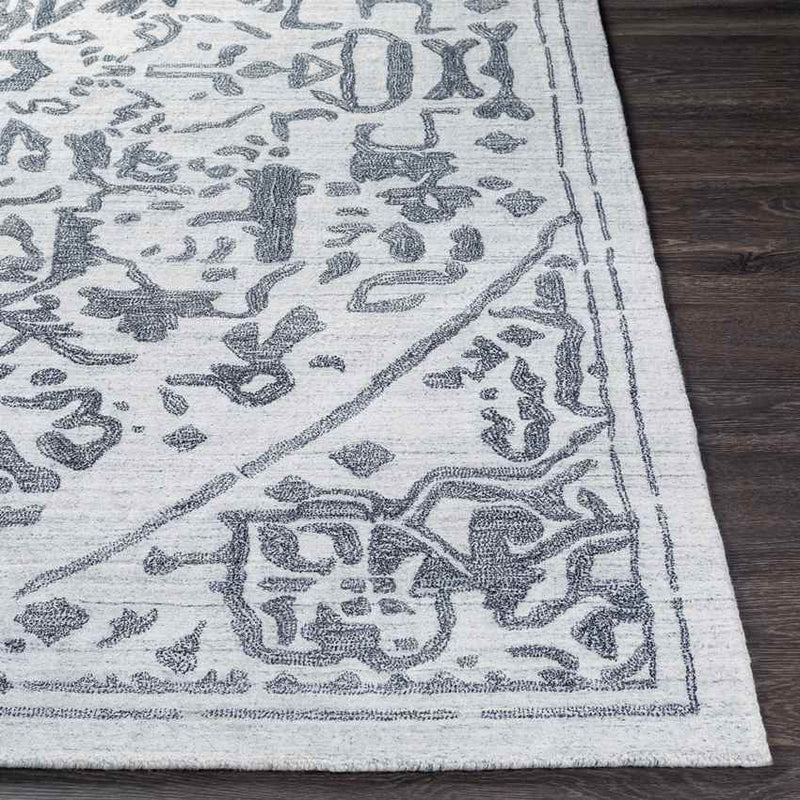 Lamperen Traditional Charcoal Area Rug