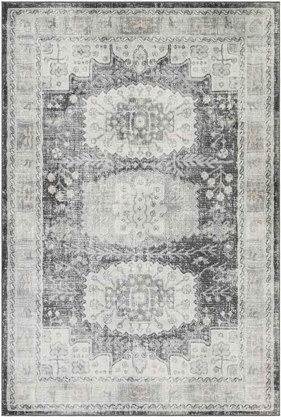 Landorp Traditional Charcoal Area Rug