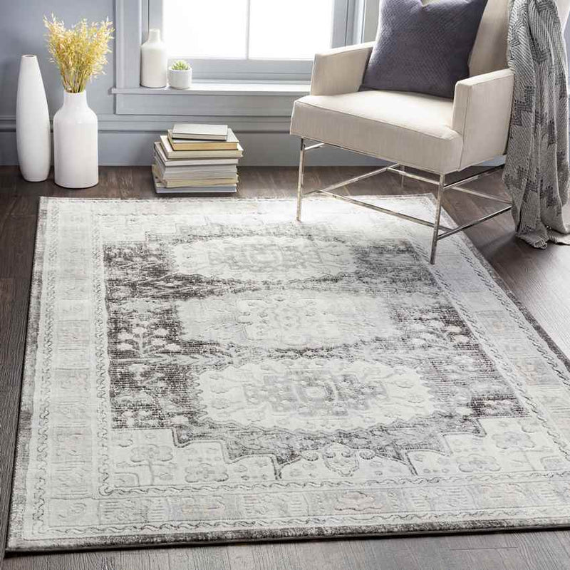 Landorp Traditional Charcoal Area Rug