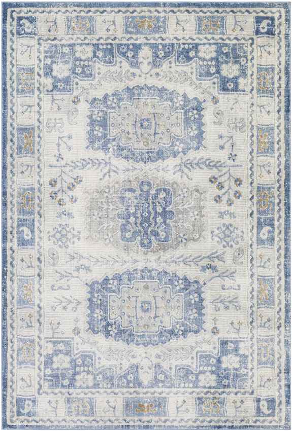 Landorp Traditional Denim Area Rug