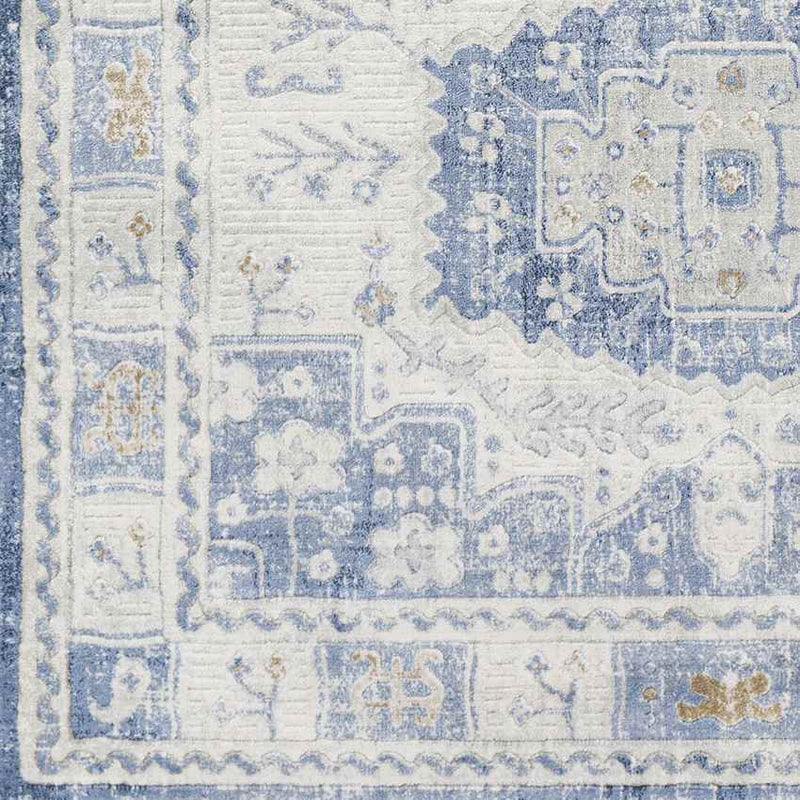 Landorp Traditional Denim Area Rug