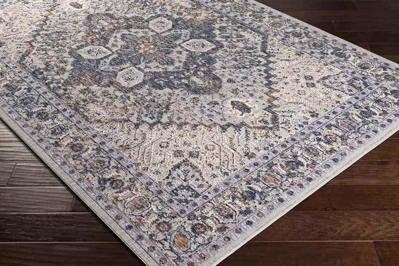 Lieseind Traditional Dark Blue Area Rug