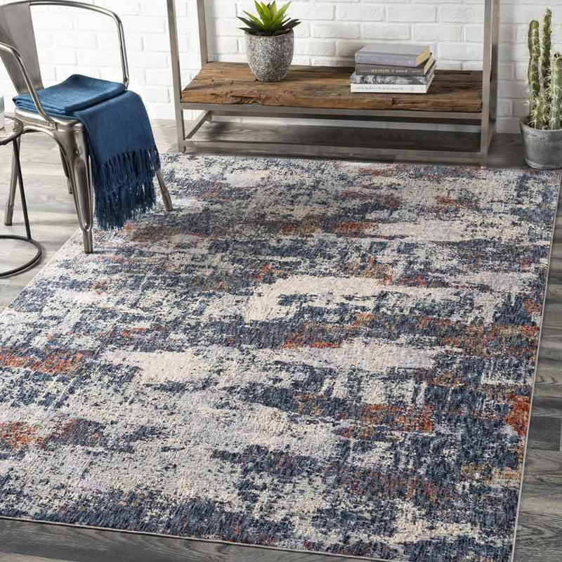 Liessel Modern Denim Area Rug