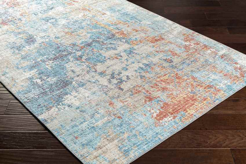 Lithoijen Modern Teal Area Rug