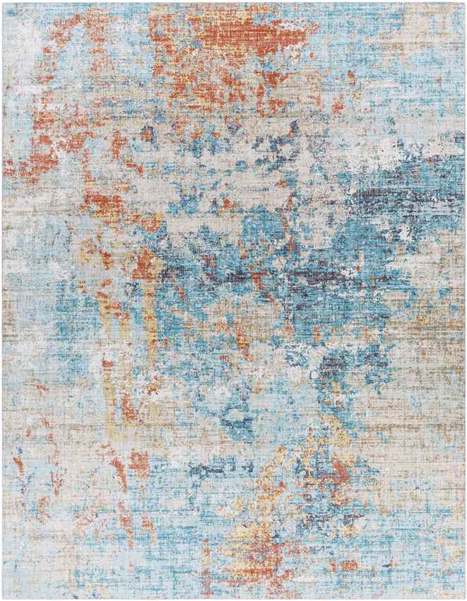 Lithoijen Modern Teal Area Rug