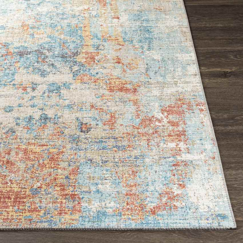 Lithoijen Modern Teal Area Rug