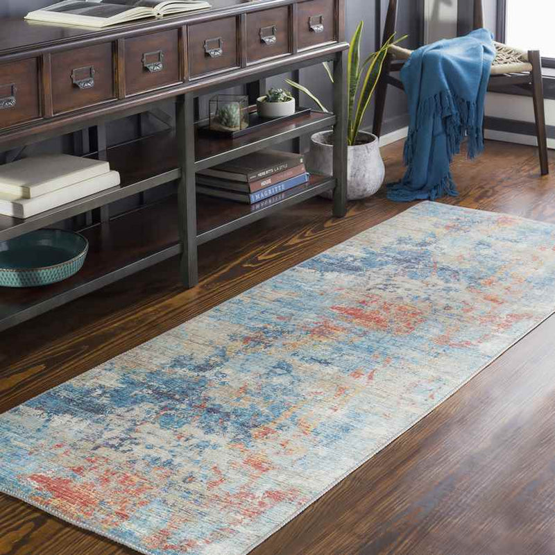 Lithoijen Modern Teal Area Rug