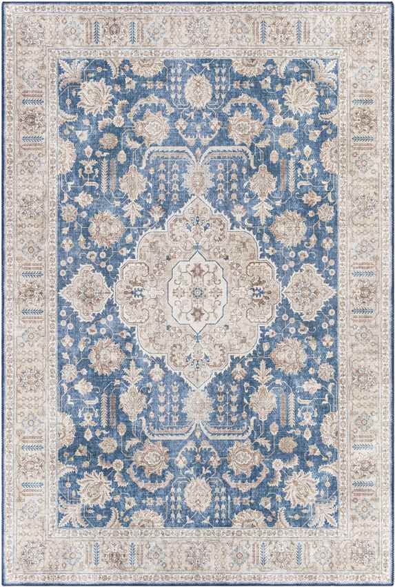 Loeswijk Traditional Blue Area Rug