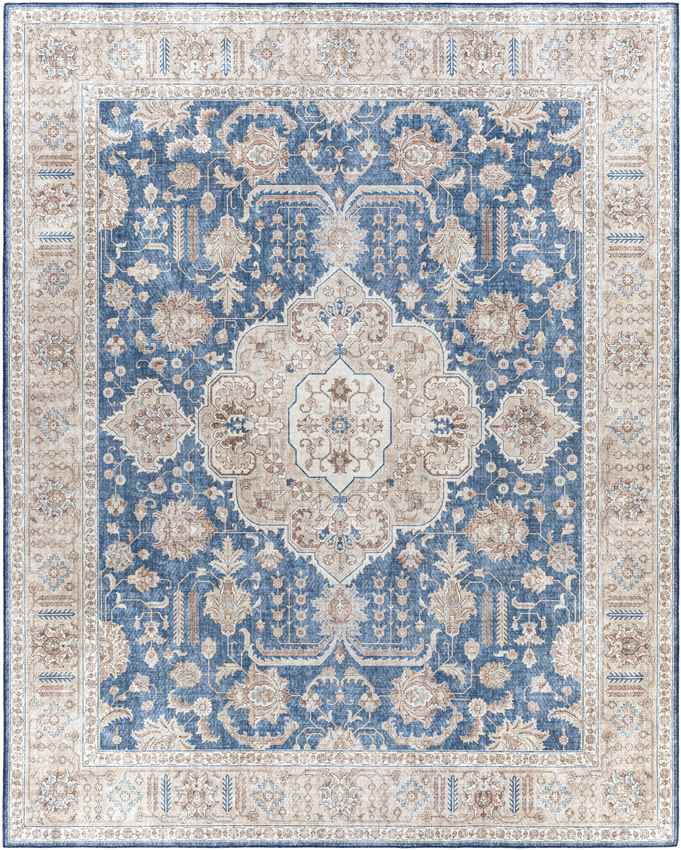 Loeswijk Traditional Blue Area Rug