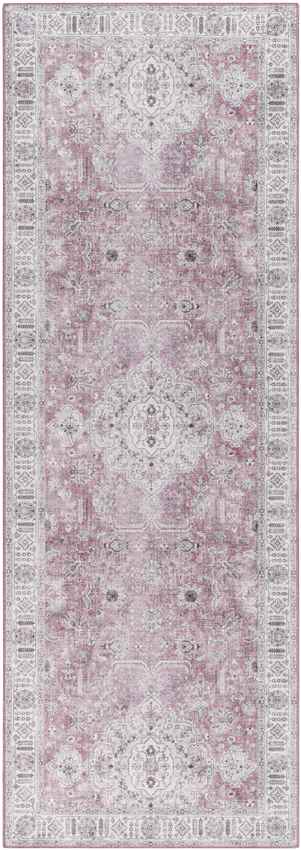 Loeswijk Traditional Pale Pink Area Rug