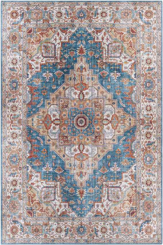 Loon Traditional Burnt Orange Area Rug