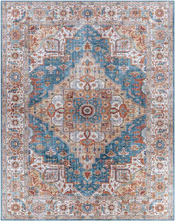 Loon Traditional Burnt Orange Area Rug