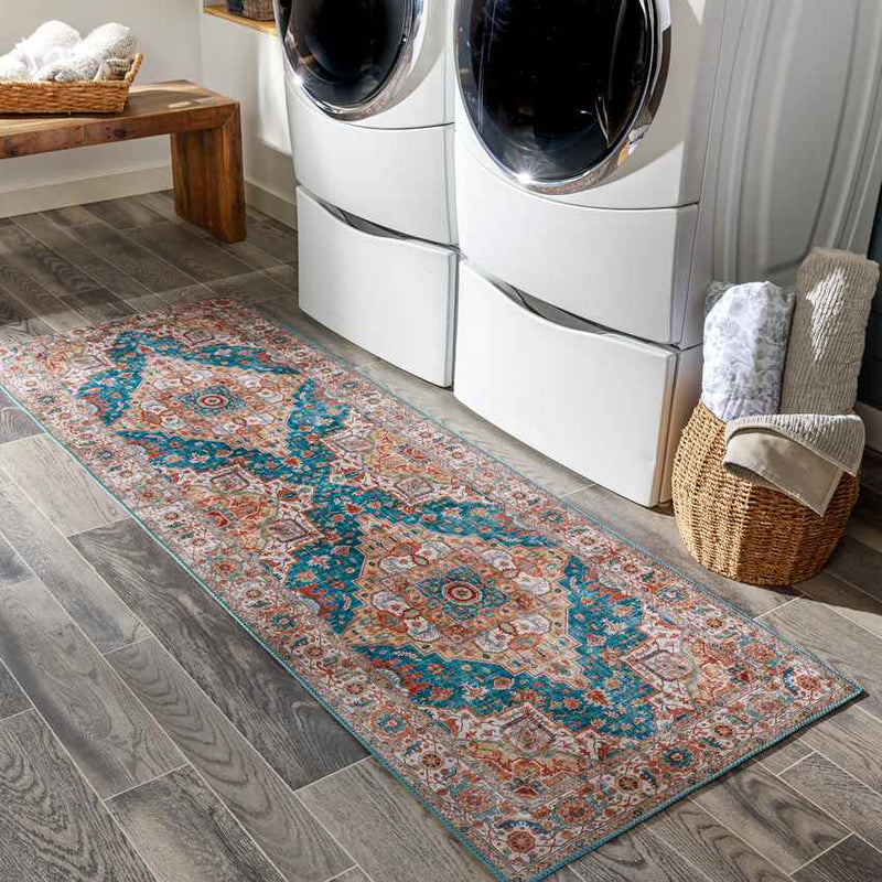 Loon Traditional Burnt Orange Area Rug