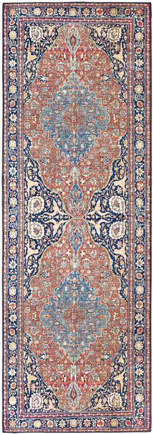 Luchen Traditional Dark Blue Area Rug