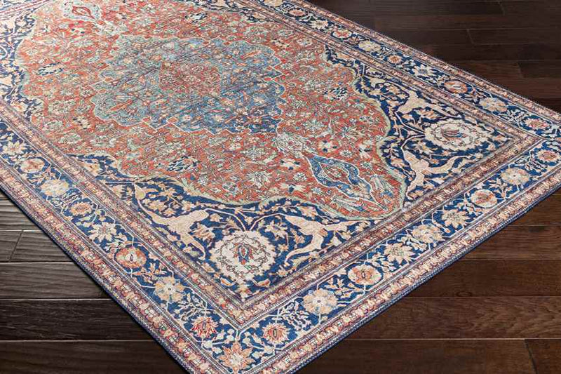 Luchen Traditional Dark Blue Area Rug