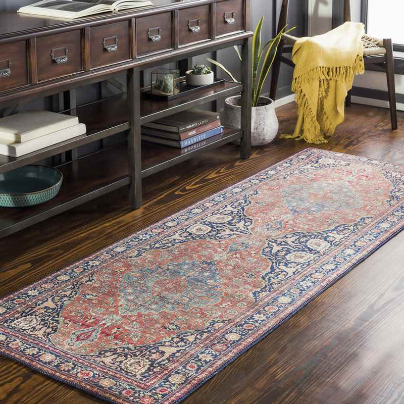 Luchen Traditional Dark Blue Area Rug