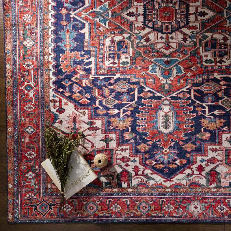 Maaijkant Traditional Burnt Orange Area Rug