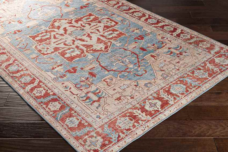 Maarheeze Traditional Burnt Orange Area Rug