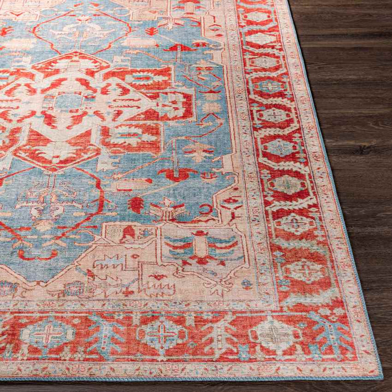 Maarheeze Traditional Burnt Orange Area Rug