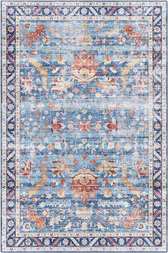 Meeren Traditional Navy Area Rug