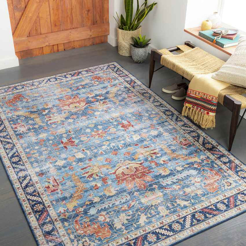 Meeren Traditional Navy Area Rug