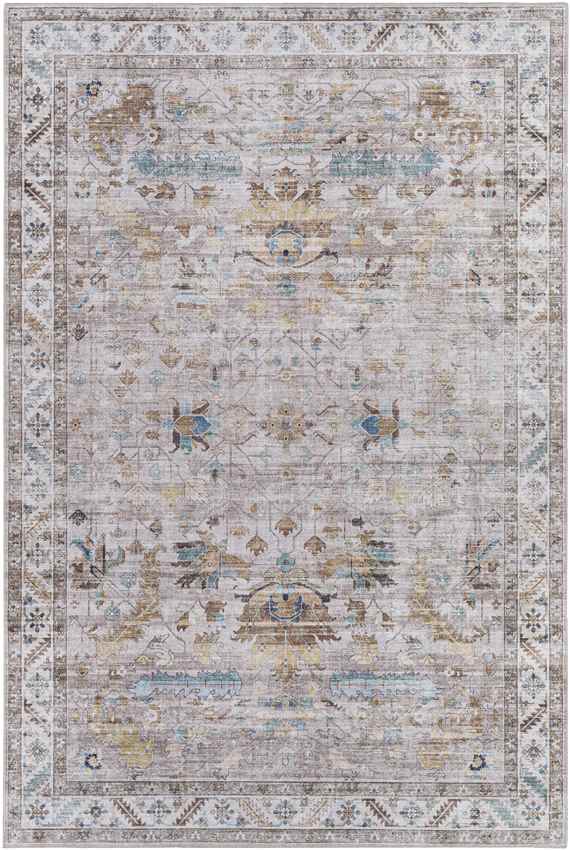 Meeren Traditional Taupe Area Rug