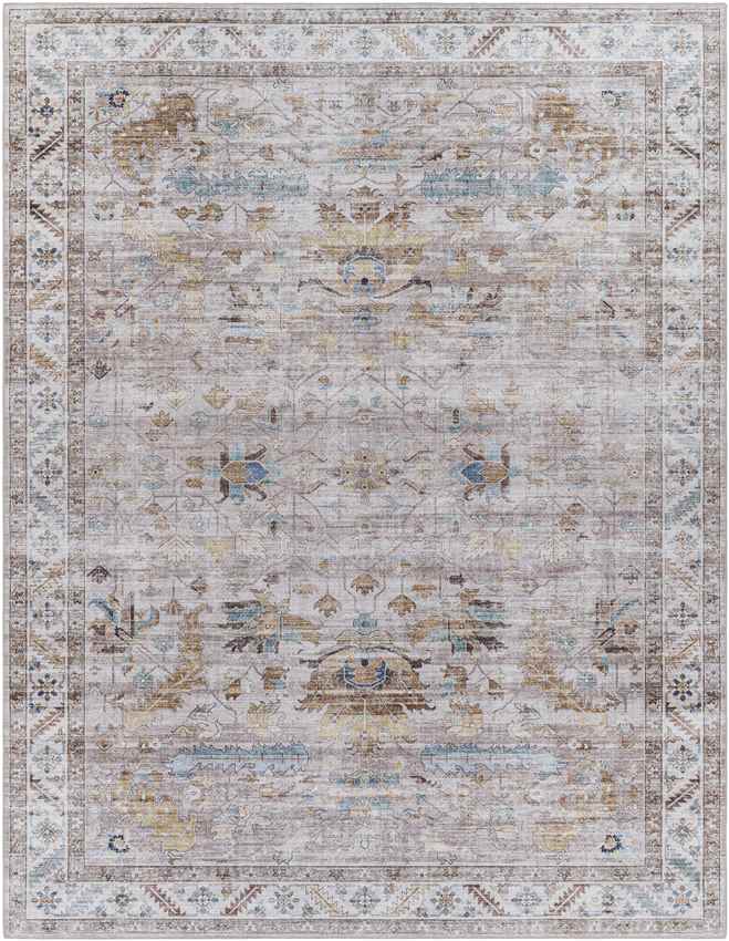 Meeren Traditional Taupe Area Rug