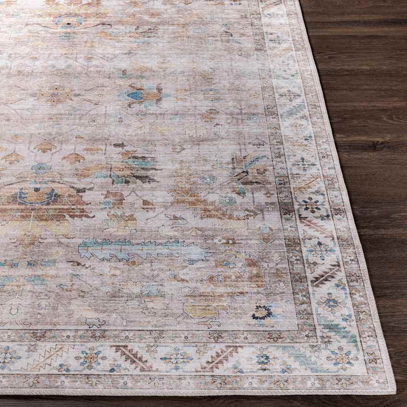 Meeren Traditional Taupe Area Rug