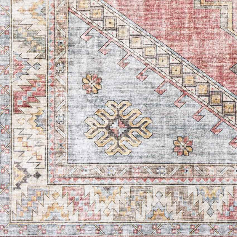 Meeuwen Traditional Pale Pink Area Rug