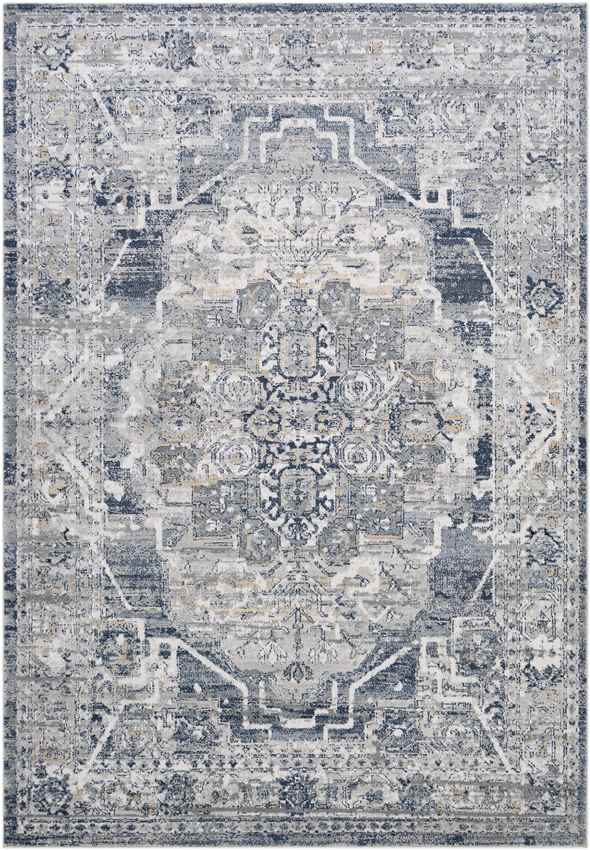 Milschot Traditional Medium Gray Area Rug