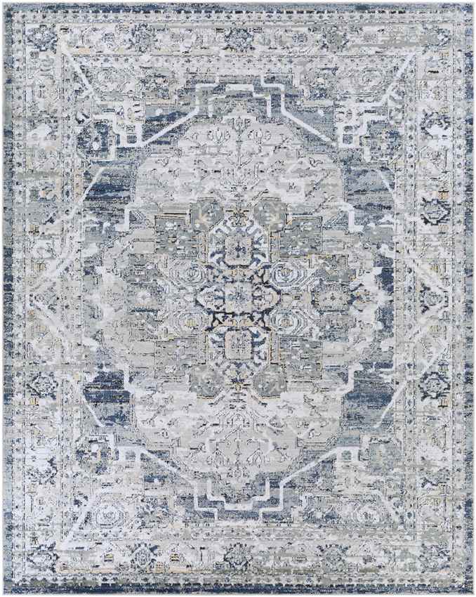 Milschot Traditional Medium Gray Area Rug